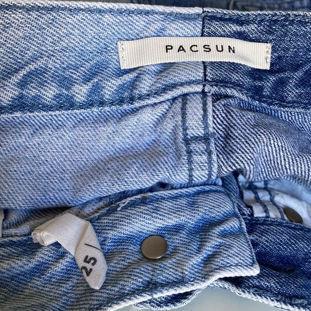 PacSun Blue Cutoff Jean Shorts Women Size 25 Summer Beach Casual 11